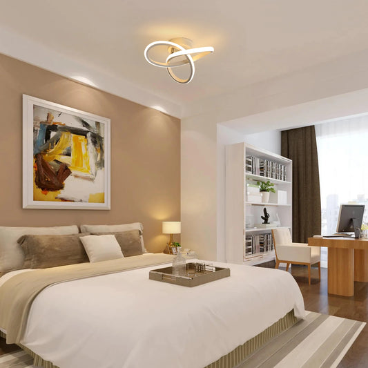 Arden - Plafonnier LED - Style Contemporain Élégant - Luminaire Blanc