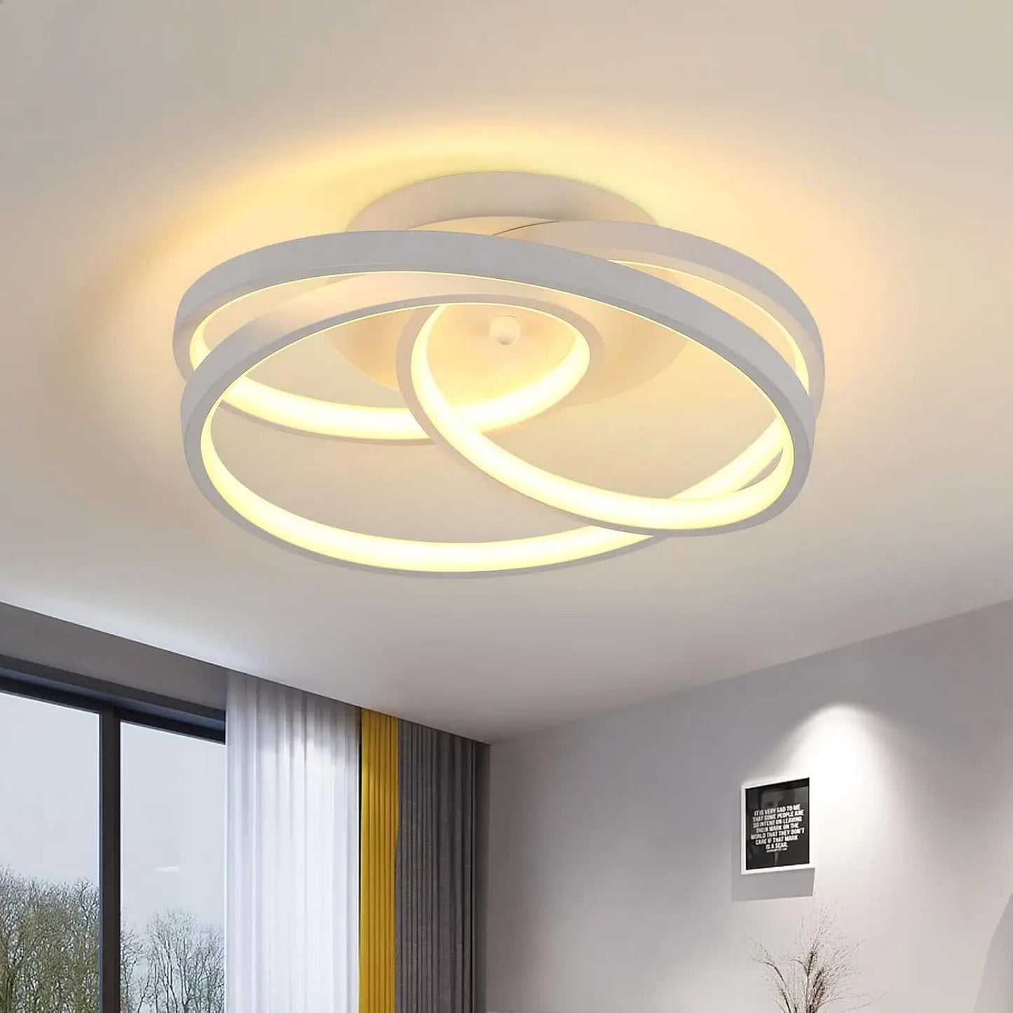 Auro - Plafonnier LED - Style Contemporain Élégant - Luminaire Blanc