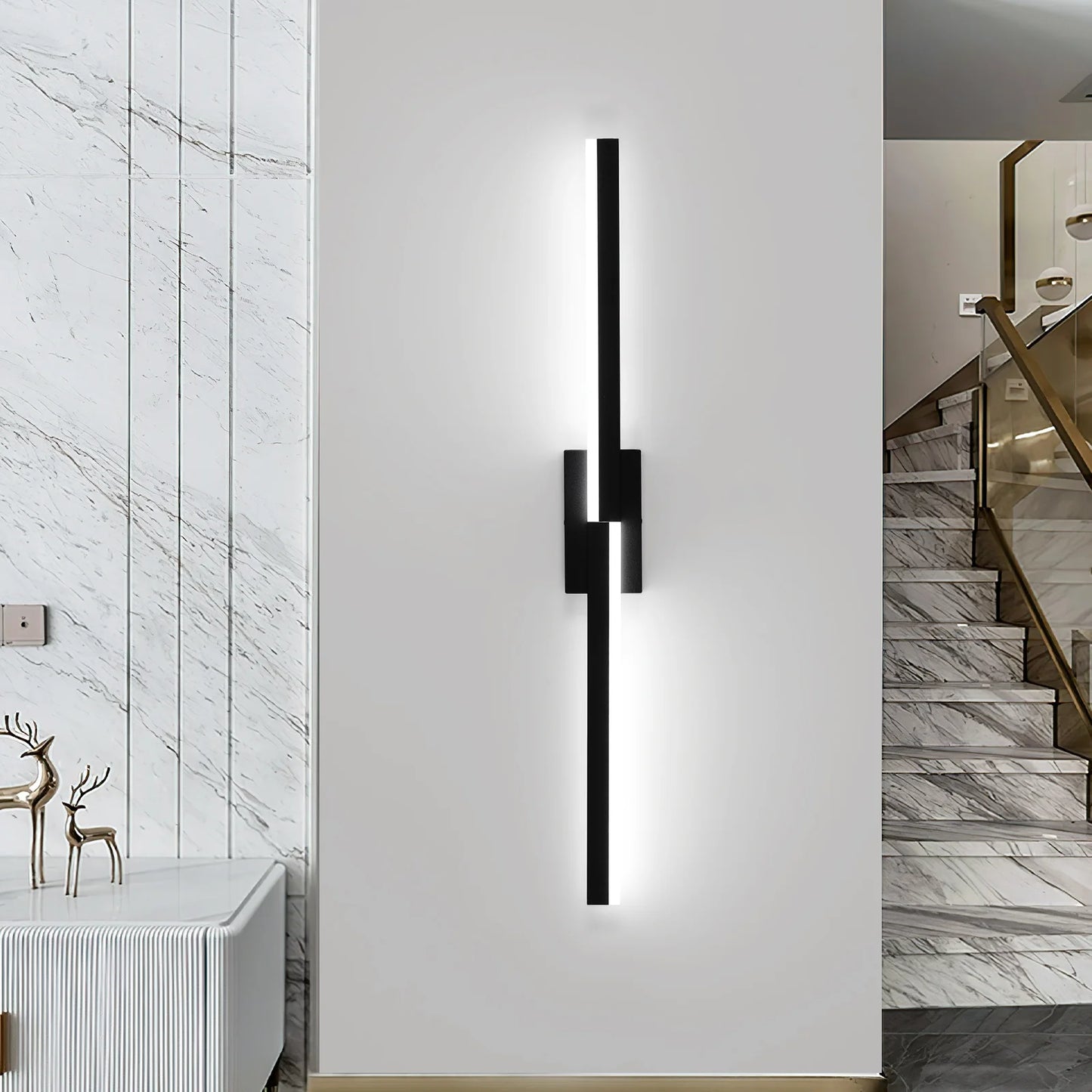 Vilo - Applique Murale LED - Design Moderne Compact - Luminaire Noir