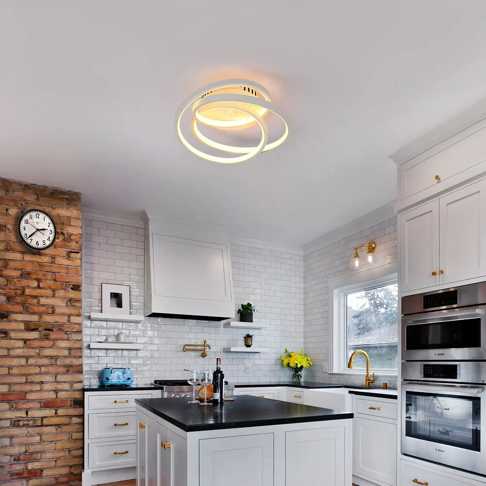 Auro - Plafonnier LED - Style Contemporain Élégant - Luminaire Blanc