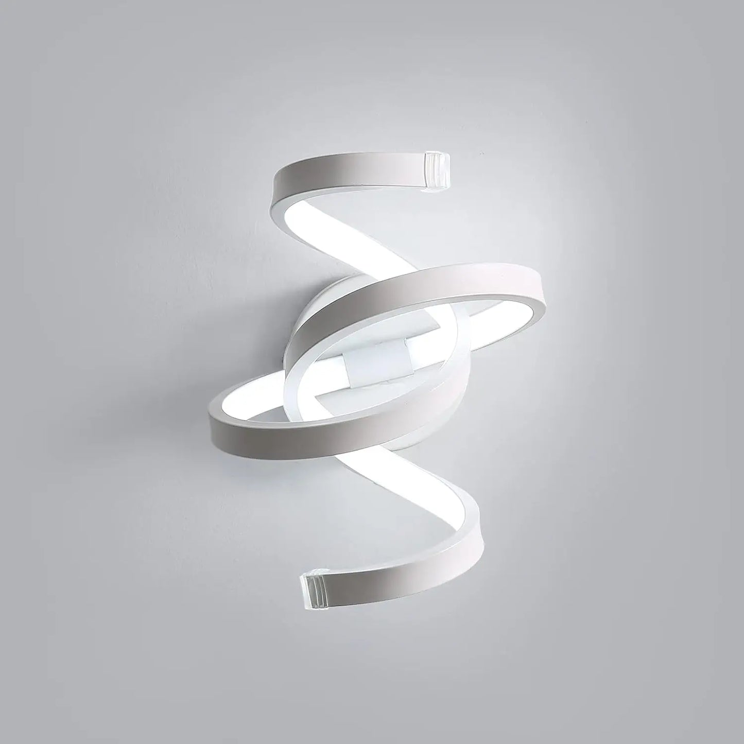 Vireo - Applique Murale LED - Design Spirale Tridimensionnel - Luminaire Blanc
