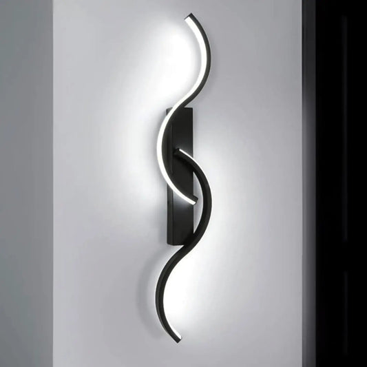 Lira - Applique Murale LED - Design Minimaliste Moderne - Luminaire Noir